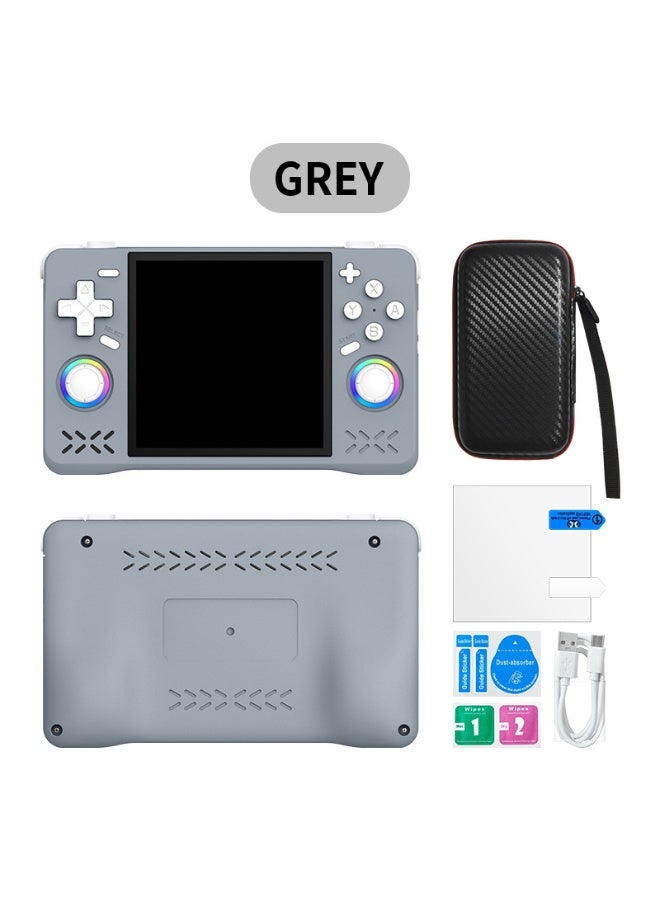Western Mountains RF40H handheld game console, 4.0-inch retro game console, pre-installed with 20,000 classic games, open-source Linux system, supports WiFi online gaming, portable pocket handheld video game console (gray) - Image 1