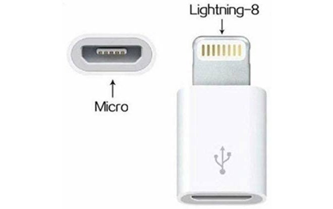MX 2‑Pack Micro USB to Lightning Adapter – 8‑Pin Data & Charging Converter – Compatible with iPhone 5/6/7/8/X Series, iPad & iPod (White) - Image 3