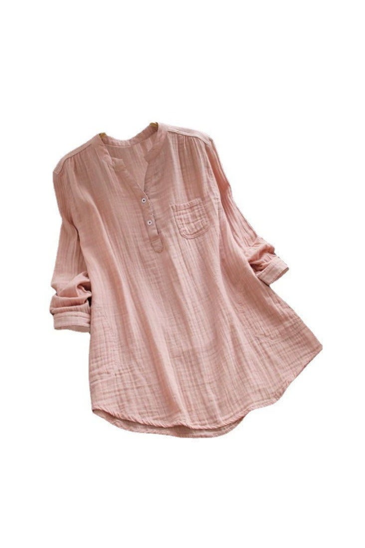 general Casual Loose Cotton Shirt - Image 1