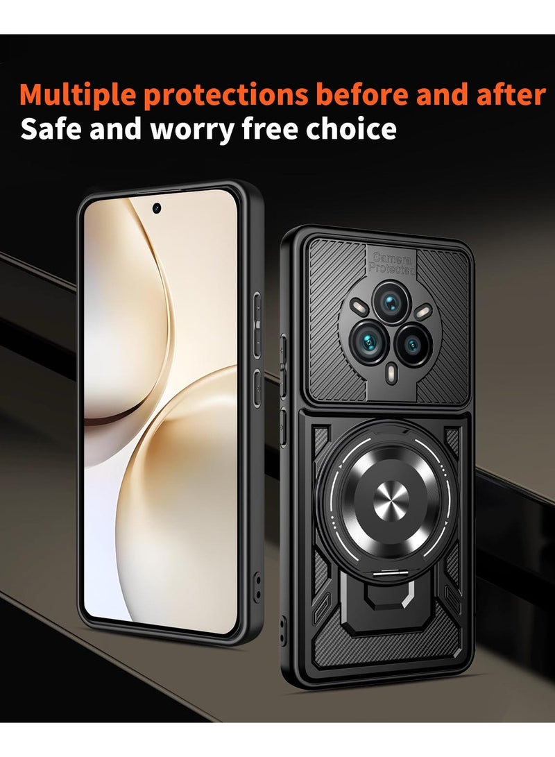 Case Cover Shock Resistant Protect Camera TPU + PC Compatible with Realme 14 Pro (Black) - Image 4