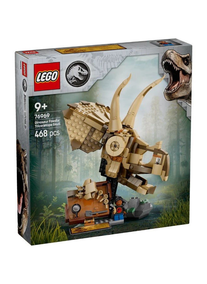 LEGO LEGO - Jurassic World Dinosaur Fossils: Triceratops Skull 468 Pieces - 76969  - Image 1