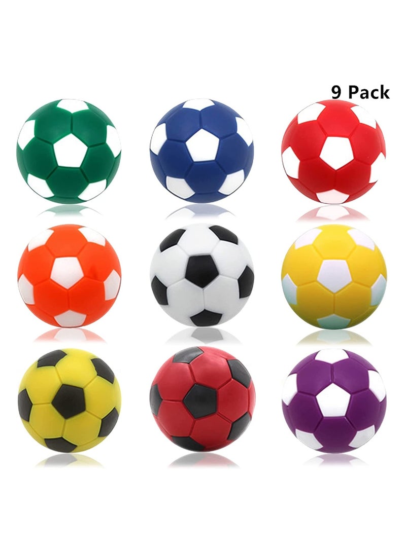 SYOSI 9PCS Foosball Table Balls Set, Foosball Replacement Balls Tabletop Game Accessories Table Soccer Supplies Miniature Soccer Balls Game Room Add-ons Bar Game Essentials  for Foosball Tabletop Game - Image 1