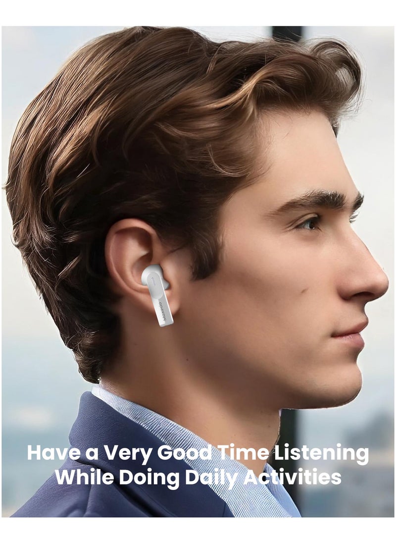 Moxedo - Moxedo True Tunes TWS Wireless Bluetooth Earbuds, Dual Microphone Clear Calls, IPX4 Sweat Resistance Easy Touch Control, ENC Noise Reduction Technology (Silver) - Image 1