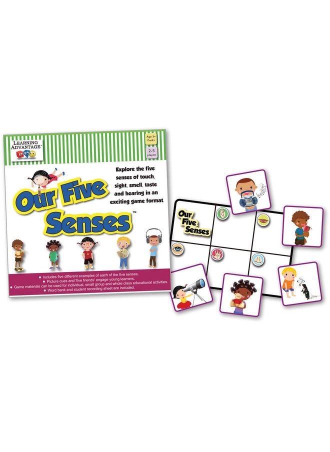 Learning Advantage LEARNING ADVANTAGE Our 5 Senses Game | Learning Game for Kids Ages 3+ | Teach The 5 Senses | Practice Descriptive Language  - Image 4