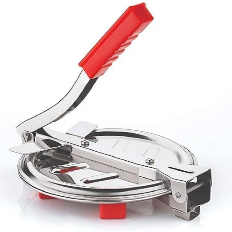 Onmall Puri Maker Press Maker for Kitchen Papad Khakhra Puri and Many More Manual Hand Press Food Preparation Maker with Handle Puri Press Manual Hand Press - Image 1