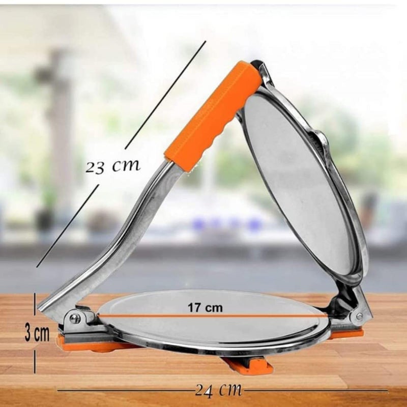 Onmall Puri Maker Press Maker for Kitchen Papad Khakhra Puri and Many More Manual Hand Press Food Preparation Maker with Handle Puri Press Manual Hand Press - Image 5
