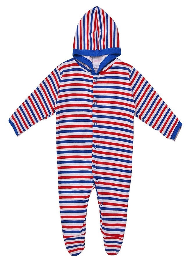 MAGIC TOWN Babyneeds New Born Baby Multi-Color Long Sleeve Cotton Sleep Suit Romper for Boys and Girls Set of 3 - Image 4