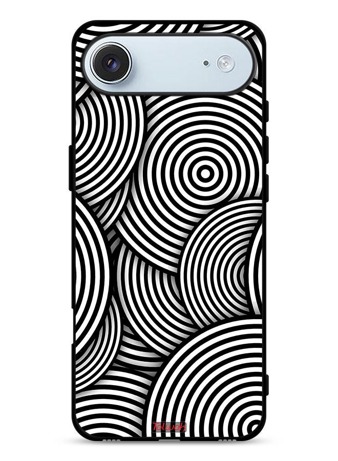 Tolwak Apple iPhone Air Protective Case Cover Circles Illusion Pattern - Image 1
