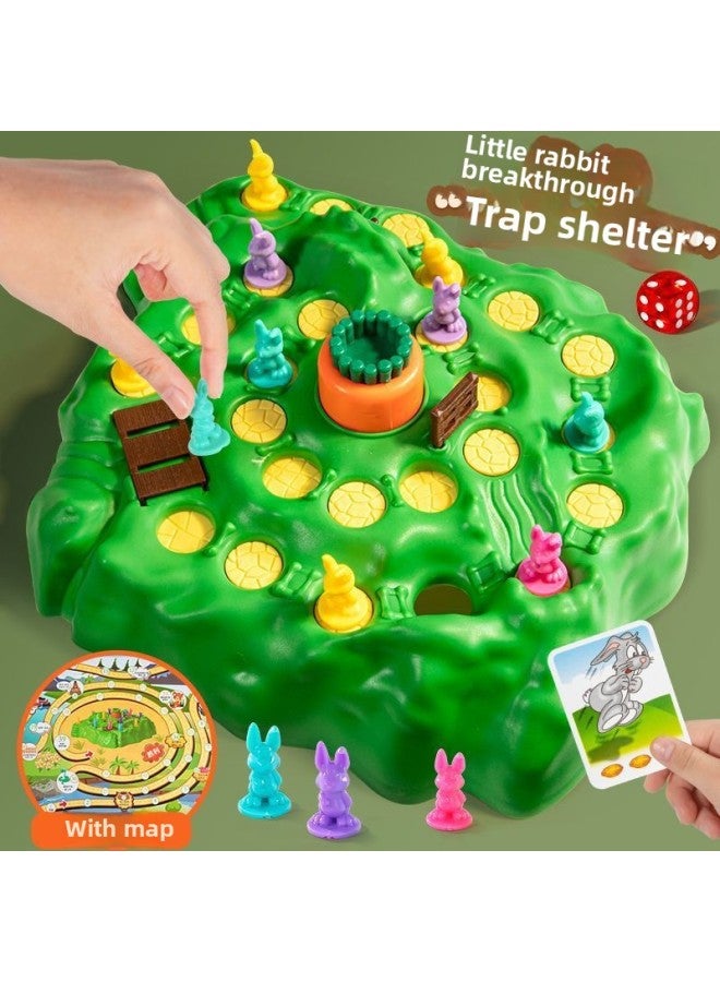[44000 People Praise] Online Red Table Game Guess Who I Am Rabbit Trap Chess Rotating Radish Children-Color:[4 Types Of Traps Increased] Rabbit Level + Pirate Barrel - Image 5