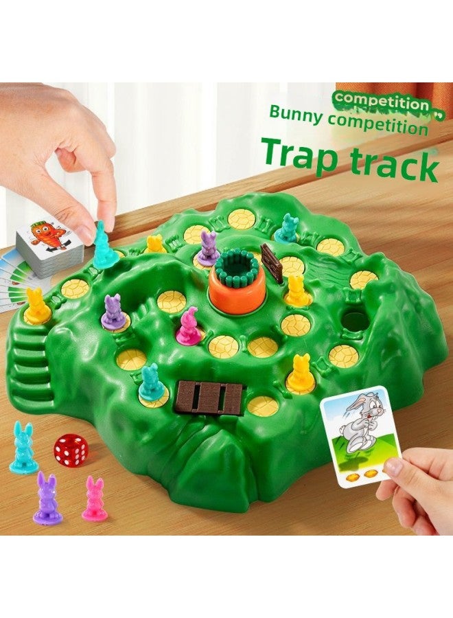 [44000 People Praise] Online Red Table Game Guess Who I Am Rabbit Trap Chess Rotating Radish Children-Color:[4 Types Of Traps Increased] Rabbit Level + Pirate Barrel - Image 2