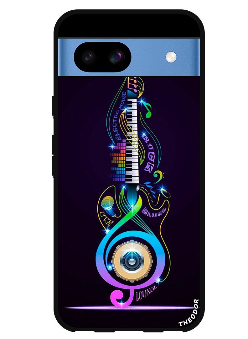 Theodor Protective Case Anti Scratch Shock Proof Bumper Cover For Google Pixel 8a music guitar - Image 1