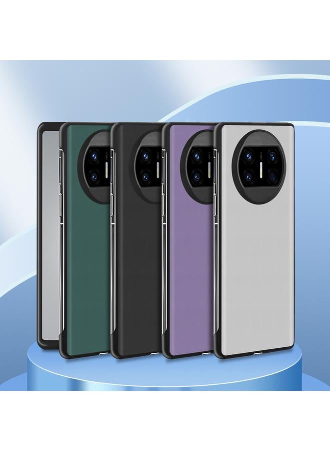 اس-توب جراب هاتف Huawei Mate X3 فائق النحافة مصنوع من الجلد العادي قابل للطي - Image 2