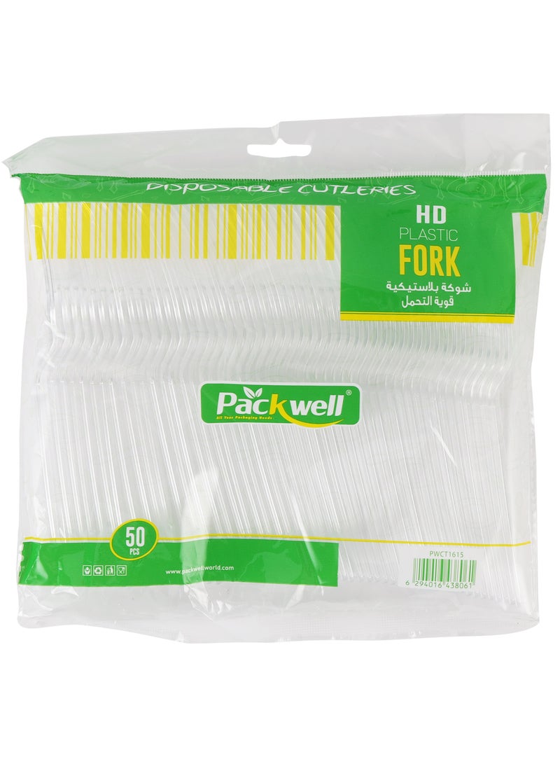 packwell Hd Clear Fork 4.3 5G 50 Pcs - Image 1