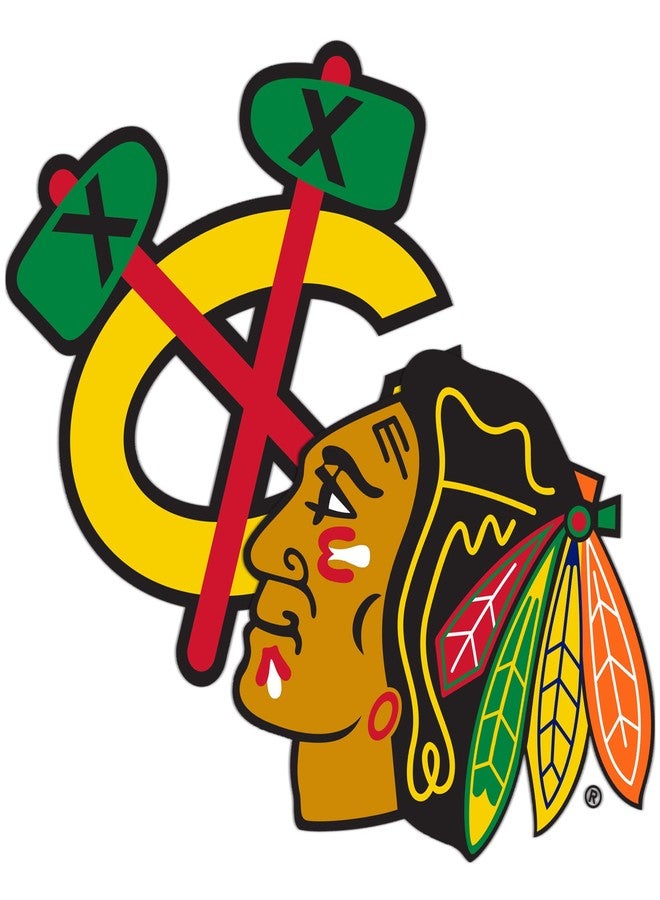 Desert Cactus Chicago Blackhawks Sticker NHL Team National Hockey League Vinyl Decal Laptop Water Bottle Car Scrapbook (4 inch Sticker) - Image 1