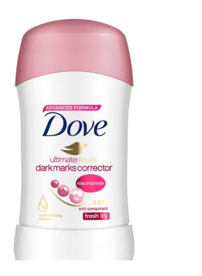 دوف مزيل العرق ألتيميت ريبير للعلامات الداكنة ومصحح للروائح بالياسمين المهدئ 40 جم