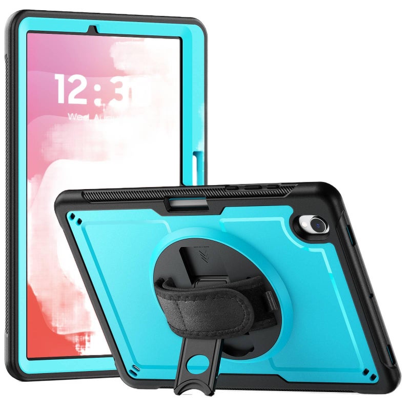 حافظة سامسونج تاب مقاومة للصدمات متوافقة مع Samsung Galaxy Tab S11 باللون أزرق مع غطاء حماية ووظيفة حامل وحمل يومي للتابلت مقاوم للصدمات بوظيفة حامل Samsung Tab Shockproof - NOVA - Image 1
