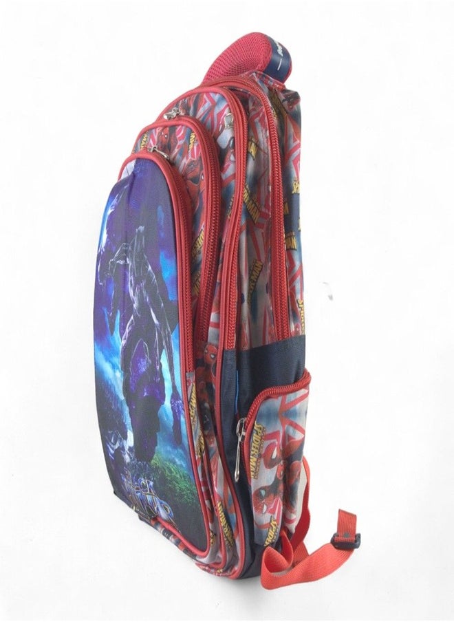 Generic Black Panther Red School Backpack with 2 Small Bags - G.B  - Image 2