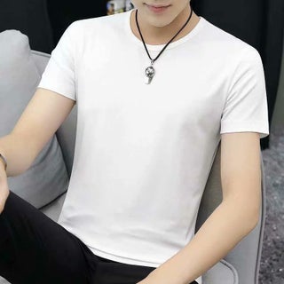 Short-sleeved T-shirt Mens Summer Hong Kong Style Ins Trendy Brand Couple All-match Loose plus size Distinctive Printed Half-sleeve Top Pure white short sleeves - pzsku/ZB06B67FE896453EC7A21Z/45/1746221196/62c2b12f-ddce-4a2a-88fb-95324cc97269