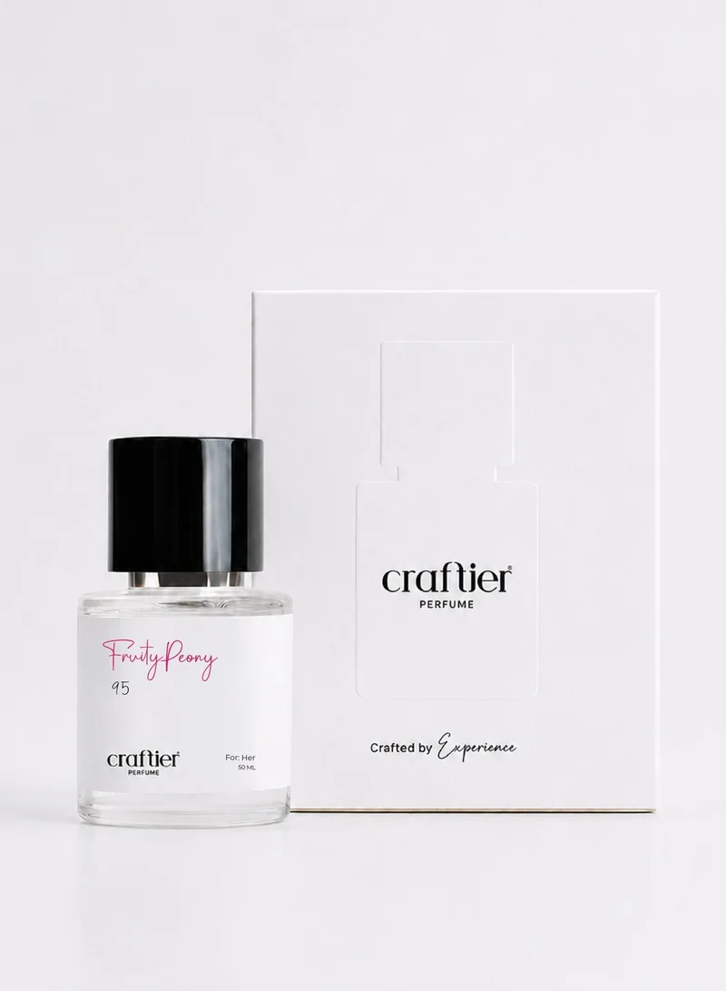 Craftier Perfume  FRUITY PEONY - Inspired of-BOMBSHELL, Eau De Parfum for Women - 50ml, Long Lasting Fruity Fragrance Upto 24 Hrs, Travel Size Women's Perfume for Women | Best Price UAE