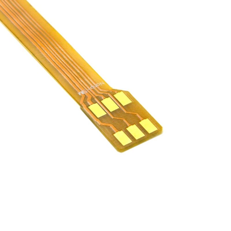 Cablecc Micro SIM Card to Nano SIM Kit Male to Female Extension Soft Flat FPC Cable Extender 10cm - Image 4