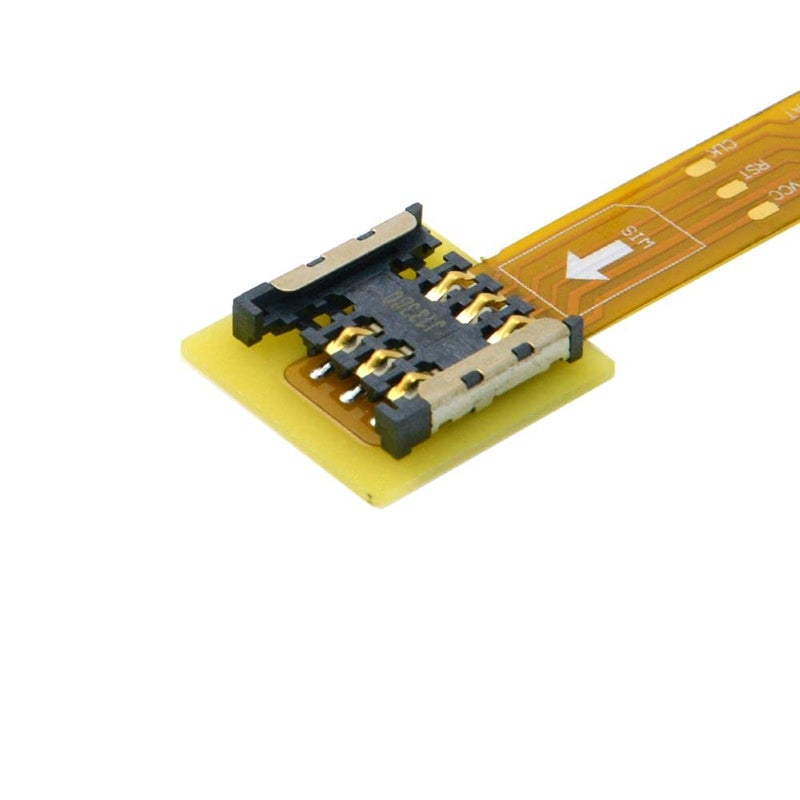 Cablecc Micro SIM Card to Nano SIM Kit Male to Female Extension Soft Flat FPC Cable Extender 10cm - Image 3