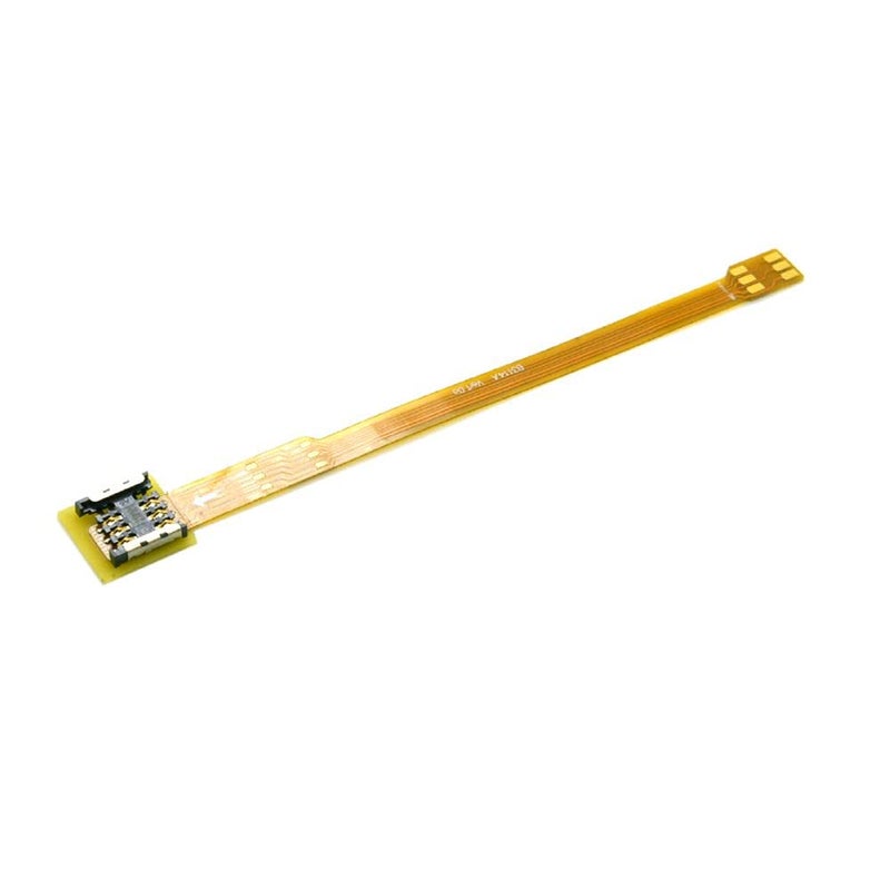 Cablecc Micro SIM Card to Nano SIM Kit Male to Female Extension Soft Flat FPC Cable Extender 10cm - Image 5