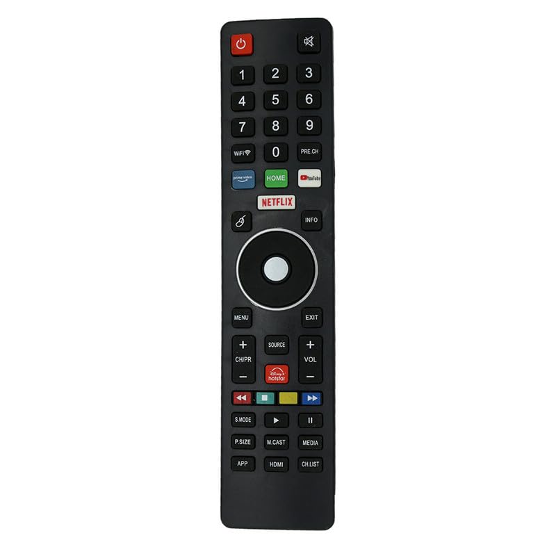RESORB LED 539 Universal Remote Control for Sainyo and Chinese LCD LED and Non-Branded Smart TVs - Black (Please Match with Your Old Remote Before Placing an Order) - Image 1