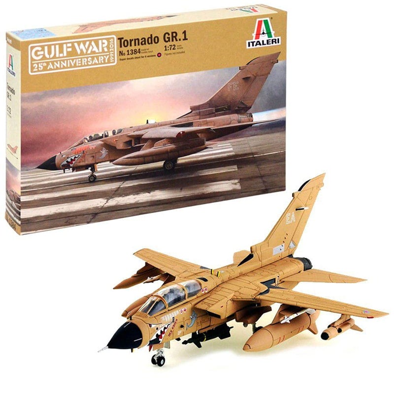 Italeri ITA1384 1: 72 Tornado Gr.1 Gulf War 25th Anniversary [Model Building Kit]