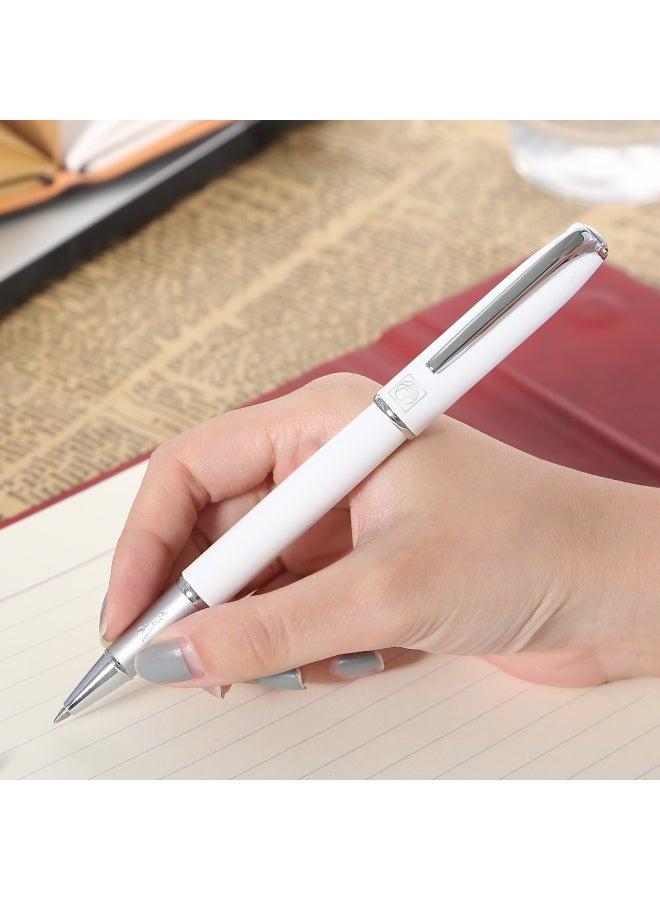 Pimio Signature Pen، قلم حبر جاف هدايا للمكتب، قلم توقيع للبالغين، قلم لتدريب الخط للطلاب، هدية تخرج للرجال والنساء، 0.5 مم، 916 Mubai White - Image 3