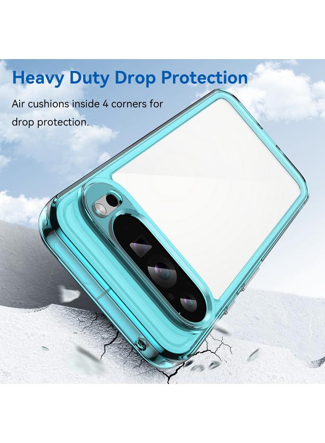 اس-توب جراب لهاتف Google Pixel 9 Pro، جراب هاتف هجين من مادة TPU من الأكريليك سلسلة ملونة - Image 3