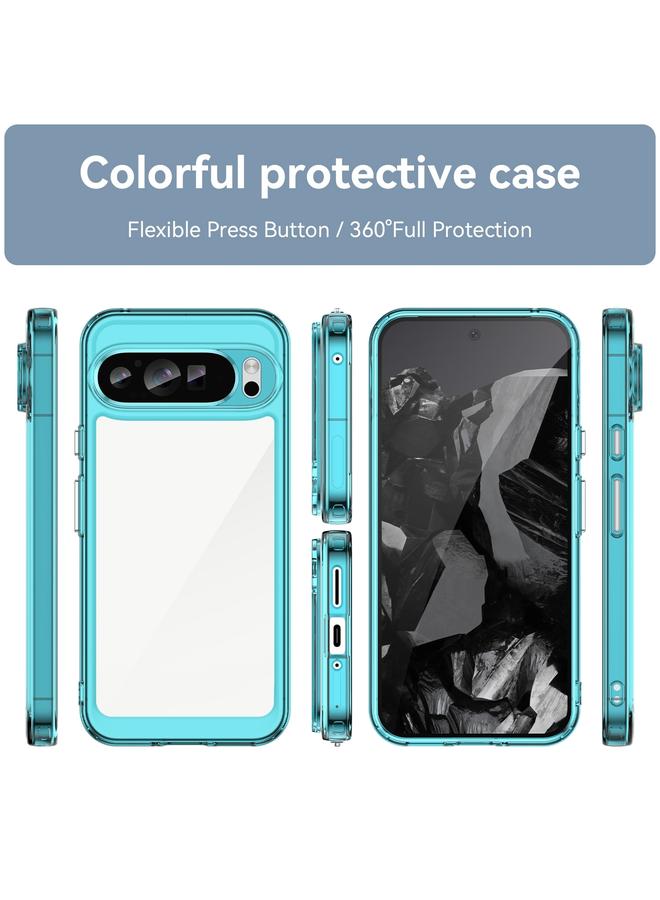 اس-توب جراب لهاتف Google Pixel 9 Pro، جراب هاتف هجين من مادة TPU من الأكريليك سلسلة ملونة - Image 2