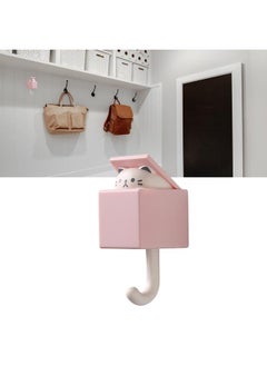 Thoraya Cute Animal Hook Adhesive Wall Mount Cartoon Hook 3.3lb Bearing Capacity Coat Hook Multipurpose Key Hook for Entryway Hallway Roseate Cat  - Image 5