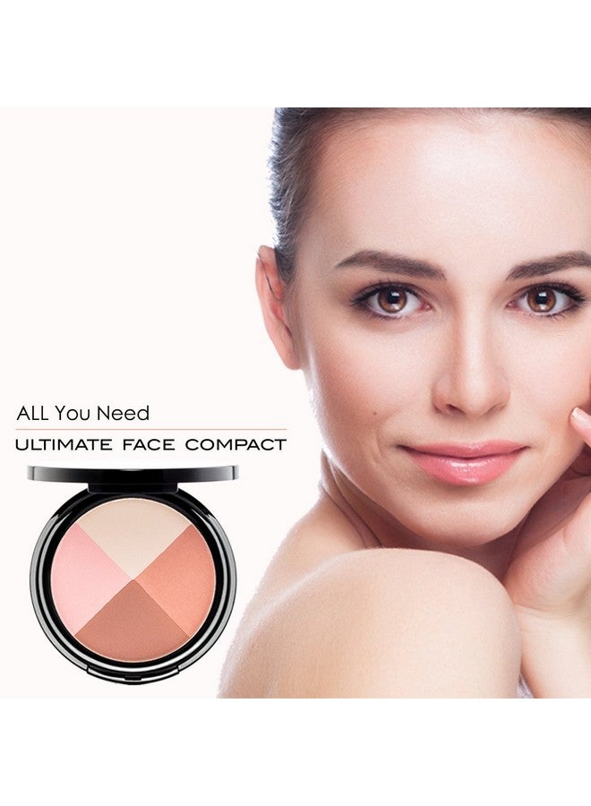 EVE PEARL Ultimate Face Compact Blush Highlighter Contour Eye Shadow Set Makeup Palette Light To Mediumtimeless - Image 5