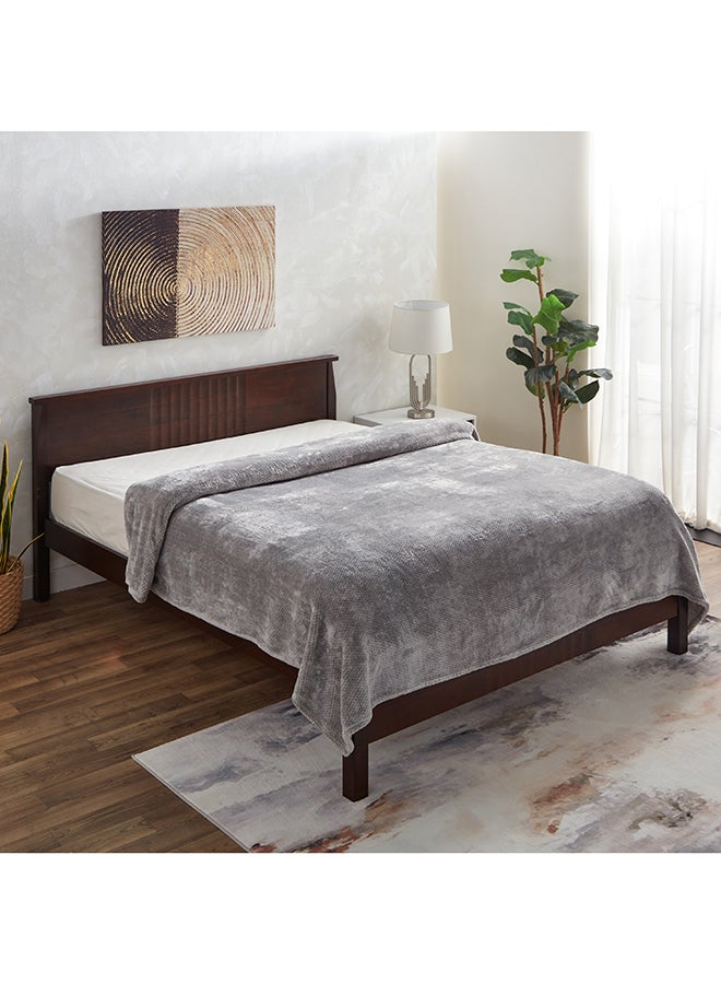 Home Box Lux Popcorn Queen Flannel Blanket 220 x 200 cm - Image 1