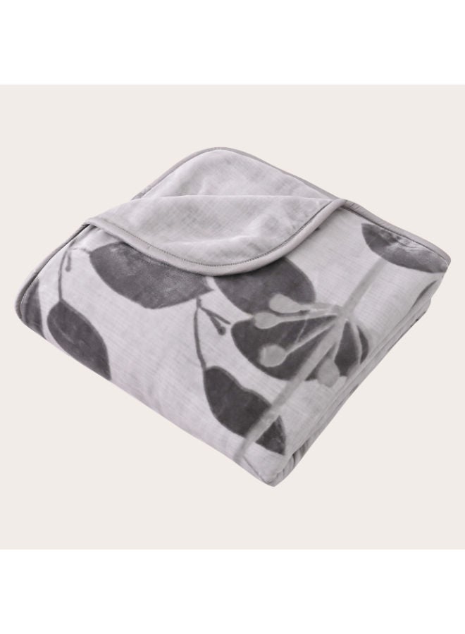 MORANO Selena Blanket 2 Ply Blanket Size - 220 x 240 cm Weight - 4.000 Kg 100% Polyester 1 ply printed design, 1 ply embossed texture design - Image 2