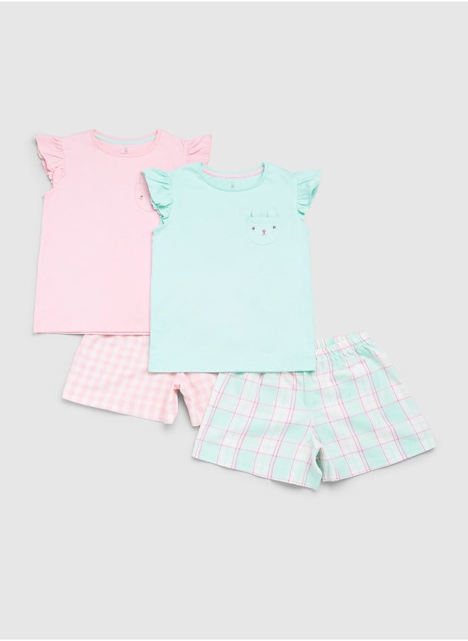 Cat and Bunny Shortie Pyjamas - 2 Pack - pzsku/ZB06C18BEDD1CD2F39493Z/45/_/1719814386/9f9c4549-5732-4e46-b6dc-cdca653609eb