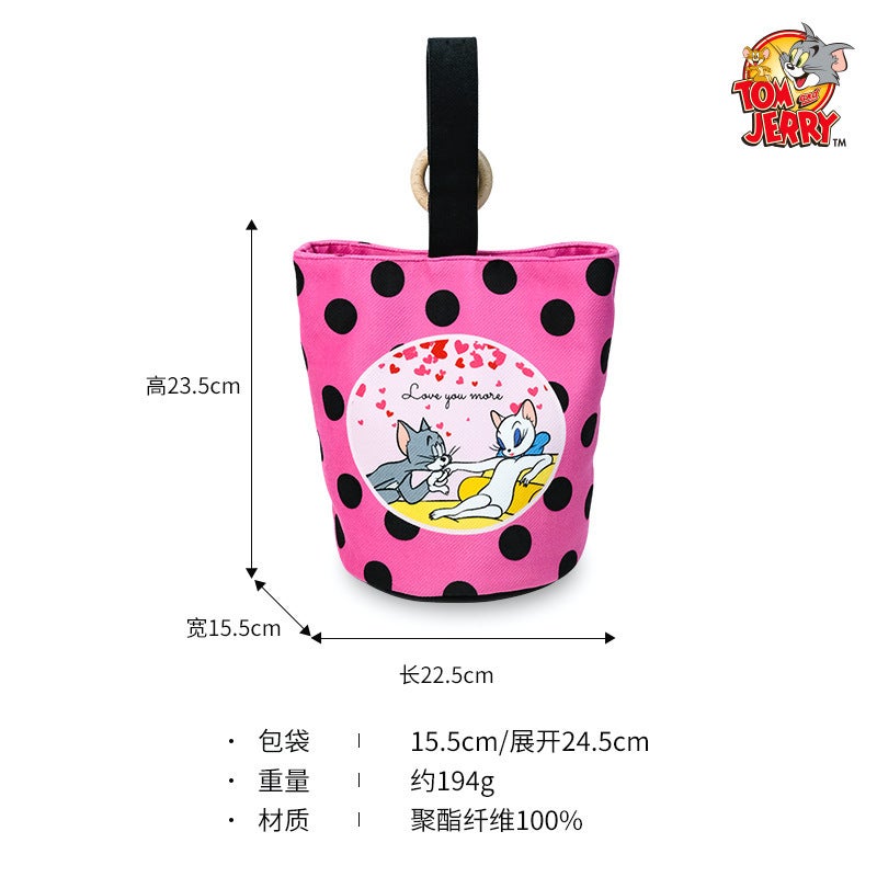 Tom And Jerry Bucket Bag Women'S Bag 2026 New Cartoon Cute Style Ins Official Authentic Crossbody Bag Trendy - Image 1