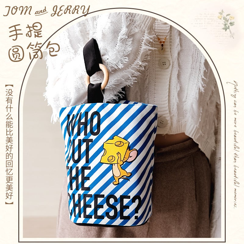 Tom And Jerry Bucket Bag Women'S Bag 2026 New Cartoon Cute Style Ins Official Authentic Crossbody Bag Trendy - Image 5