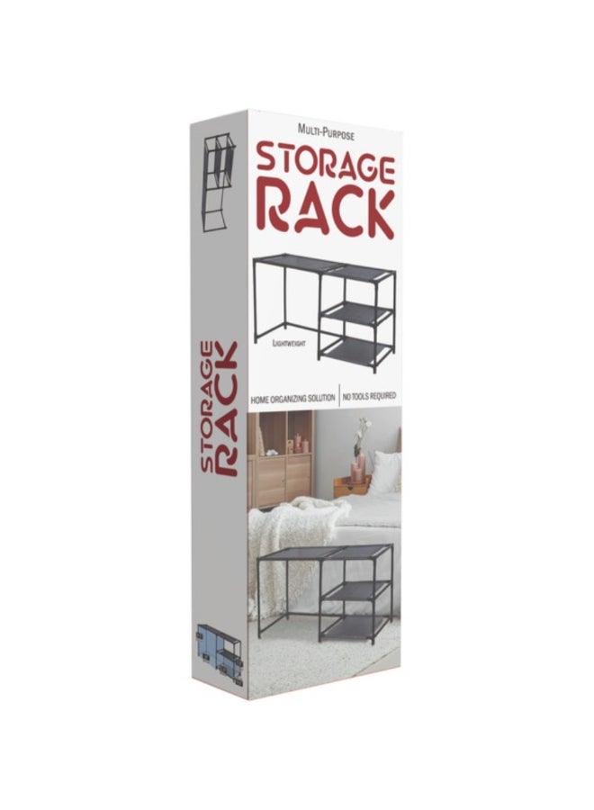 Kole 3-Tier Lightweight Multi-Purpose Home Organizing Storage Rack Black 13.78 x 29.53 x 11 Inch CA924 - Image 3