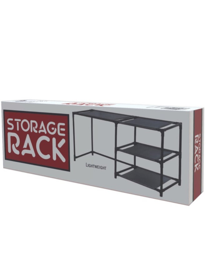 Kole 3-Tier Lightweight Multi-Purpose Home Organizing Storage Rack Black 13.78 x 29.53 x 11 Inch CA924 - Image 2