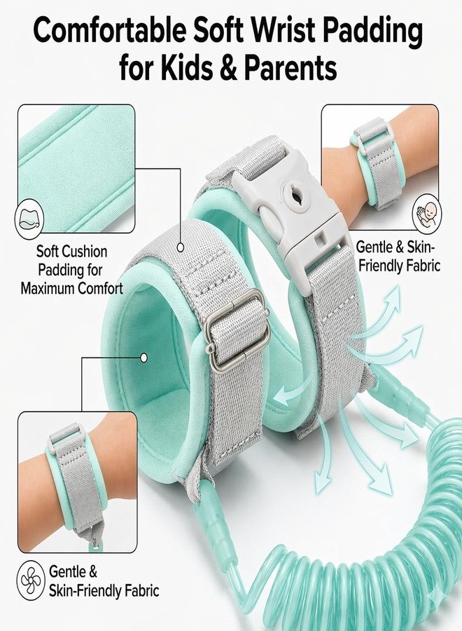 Glixon Baby Child Anti Lost Safety Wrist Link Harness Strap Rope, Anti-Lost Safety Harness, Elastic Baby Safety Belt Walking Handcuffs for Kids Safety (Green) - Image 5