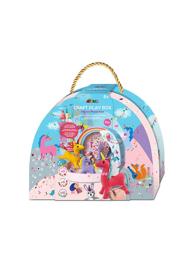 Avenir Unicorn Wonderland Craft Play Box Sewing & Diy Fun for Kids Reusable Carry Box, Spark Creativity & Imagination Age 3+ - Image 2