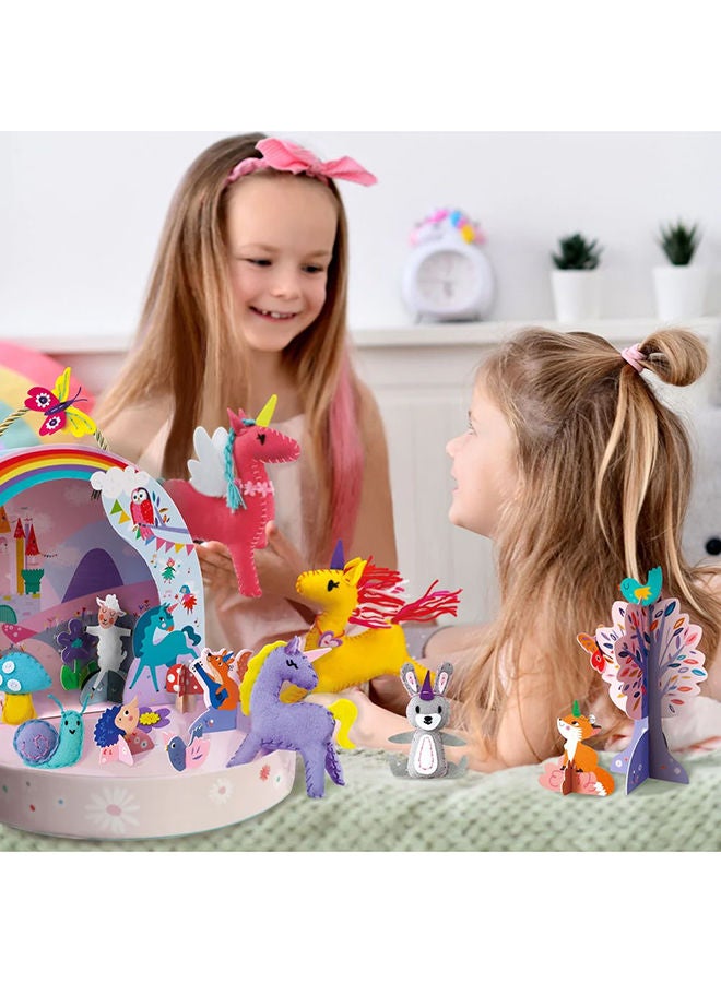 Avenir Unicorn Wonderland Craft Play Box Sewing & Diy Fun for Kids Reusable Carry Box, Spark Creativity & Imagination Age 3+ - Image 4