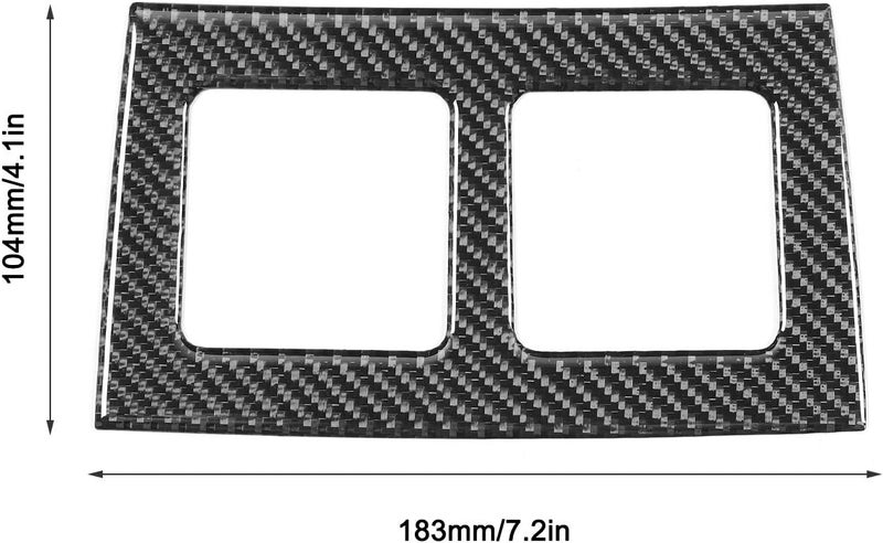 klarako Air Outlet Vent Cover, Carbon Fiber Rear Air Outlet Vent Cover Trim Fit for Challenger 2008?2014 LHD - Image 2