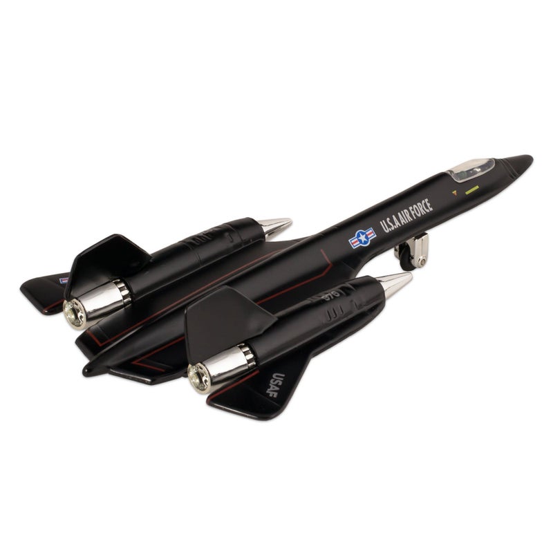 Kinsmart ðŸ›¦ United States Air Force SR-71A Blackbird 8" Die Cast Metal Pull Back Action Model Jet Toy - Image 2
