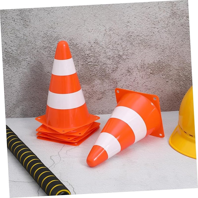 6 Pcs Orange Safety Cones High Visibility Traffic Cones for Construction Road Work Sports - Image 5