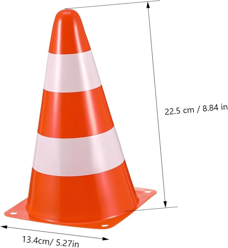 6 Pcs Orange Safety Cones High Visibility Traffic Cones for Construction Road Work Sports - Image 3