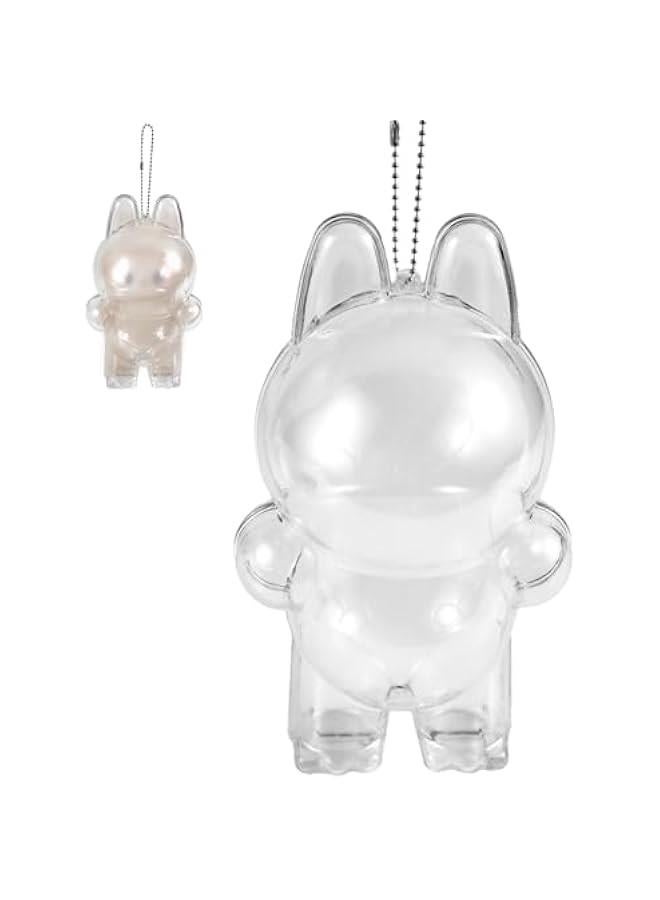 Protective Case for Plush Figure Doll, 6.9 Inch Display Stand Acrylic Case Cover Mini Transparent Standing Doll Protector Cover Clear Dust Cover Walking Display Bag Display Case for Fan Collection - Image 1