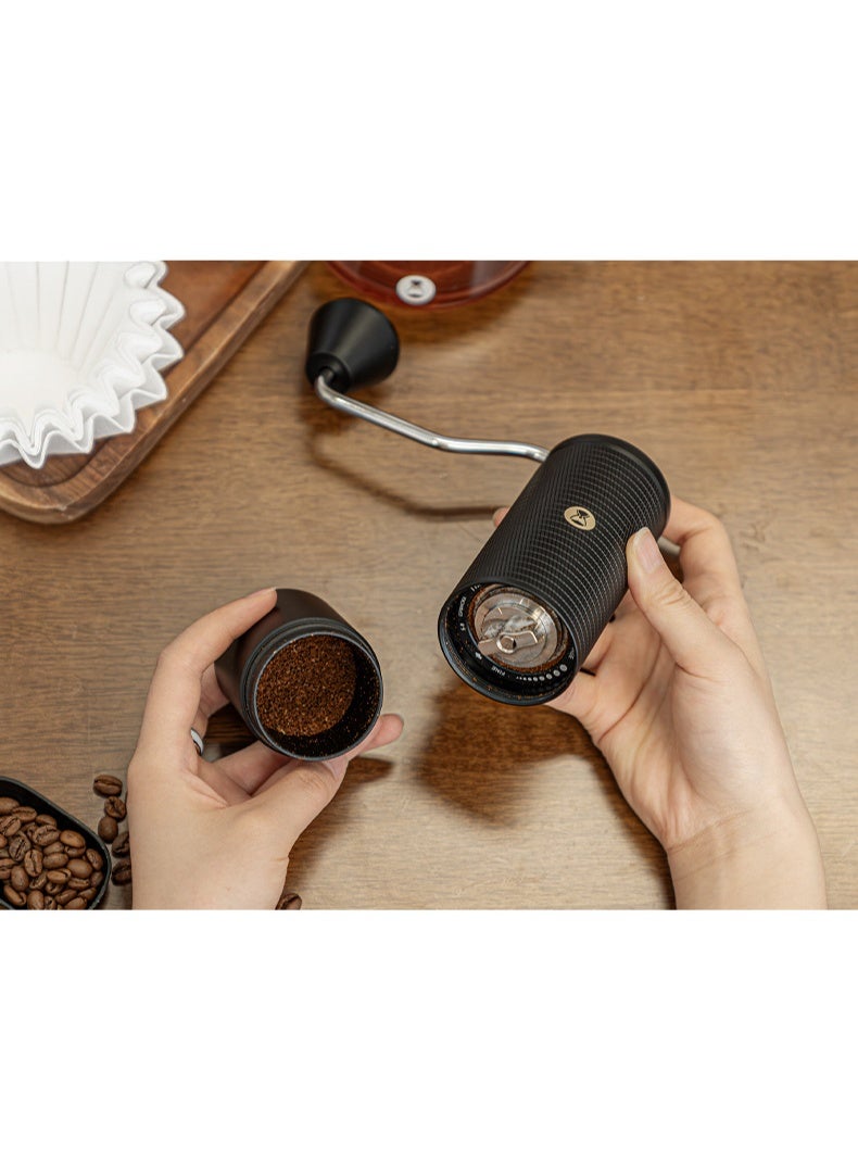 TIMEMORE Chestnut C5ESP Manual Coffee Grinder, Manual Coffee Manual Grinder Capacity 25g with CNC Stainless Steel Conical Burr  Adjustable Internal Setting, Dual Bearing Positioning, Suitable for Travel, Camping (Black) - Image 3