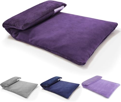 uncn Microwavable Heating Pad with Washable Cover 13x7 Inch Flaxseed Microwave Hot Pack Lavender Scent Moist Warm Compress for Relaxation NonElectric Portable - Image 2
